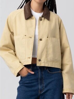 Blank NYC Crop Cotton Twill Jacket